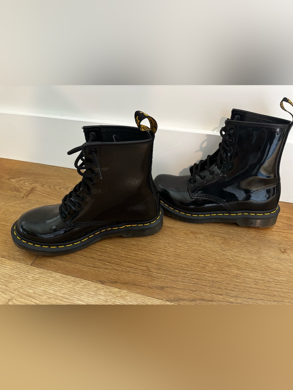 Dr. Martens Black Patent Boots - Picture 3 of 5